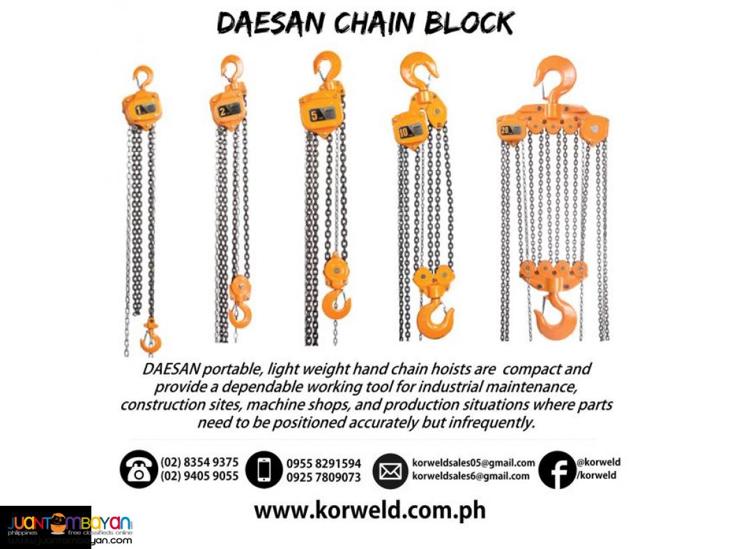 Chain Block - DAESAN Brand (Made in Korea)
