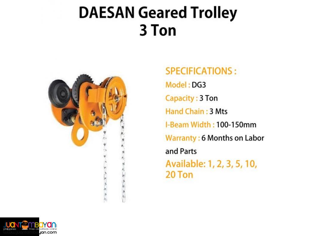 Beam Trolley (Geared Type) - DAESAN Brand