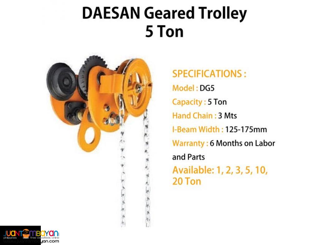Beam Trolley (Geared Type) - DAESAN Brand
