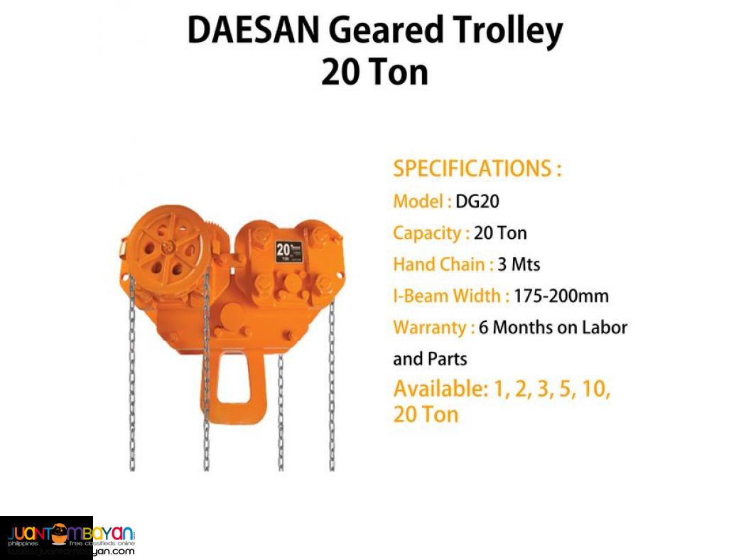 Beam Trolley (Geared Type) - DAESAN Brand