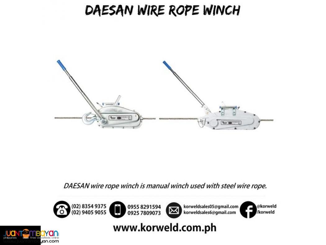 Wire Rope Winch - DAESAN Brand