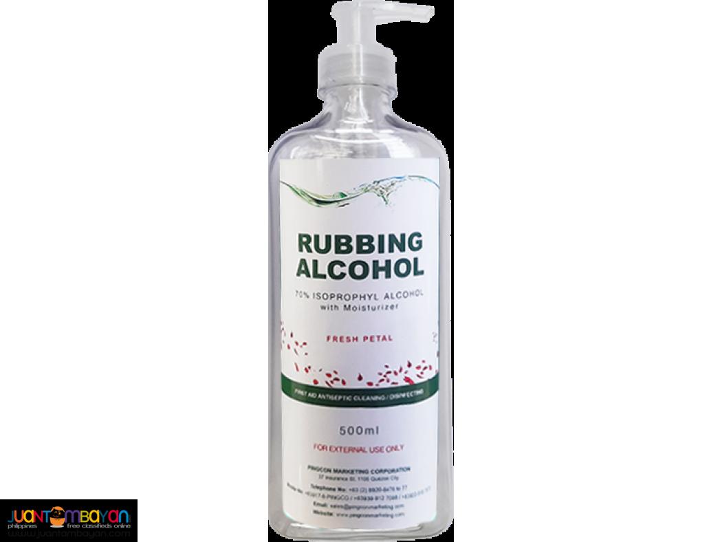Rubbing Alcohol Isopropyl 70% with Moisturizer 500mL Hand Pump bottle
