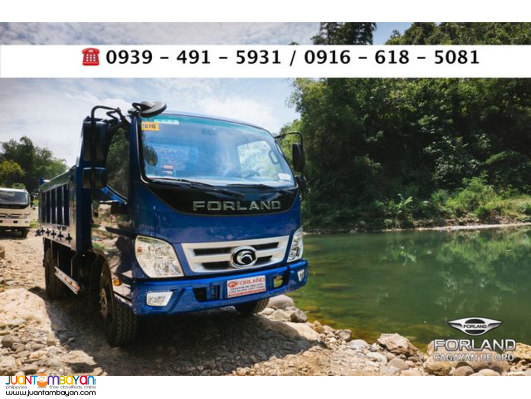 3CUBIC 4X2 DUMPTRUCK FORLAND ISUZU ENGINE