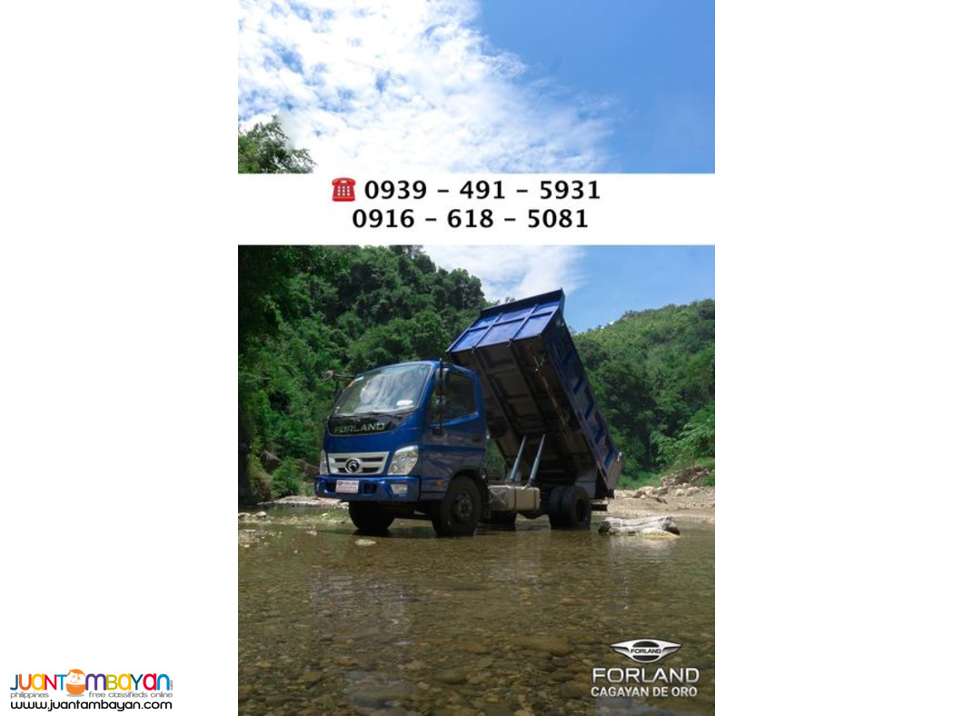 3CUBIC 4X2 DUMPTRUCK FORLAND ISUZU ENGINE