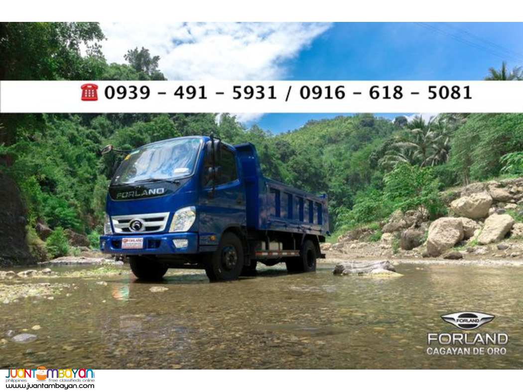 3CUBIC 4X2 DUMPTRUCK FORLAND ISUZU ENGINE
