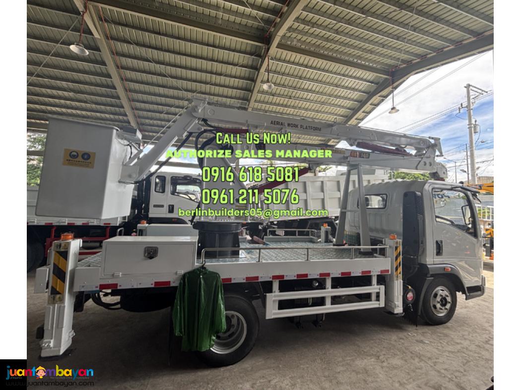 6 wheeler 14meters manlift truck with fiber basket brand new for sale