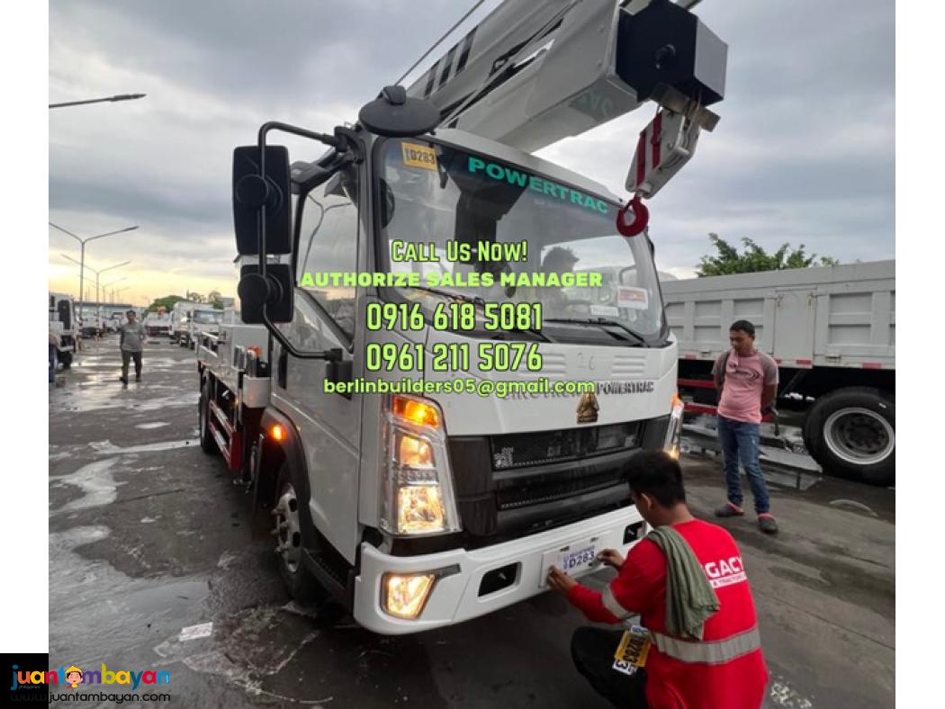 6 wheeler 14meters manlift truck with fiber basket brand new for sale