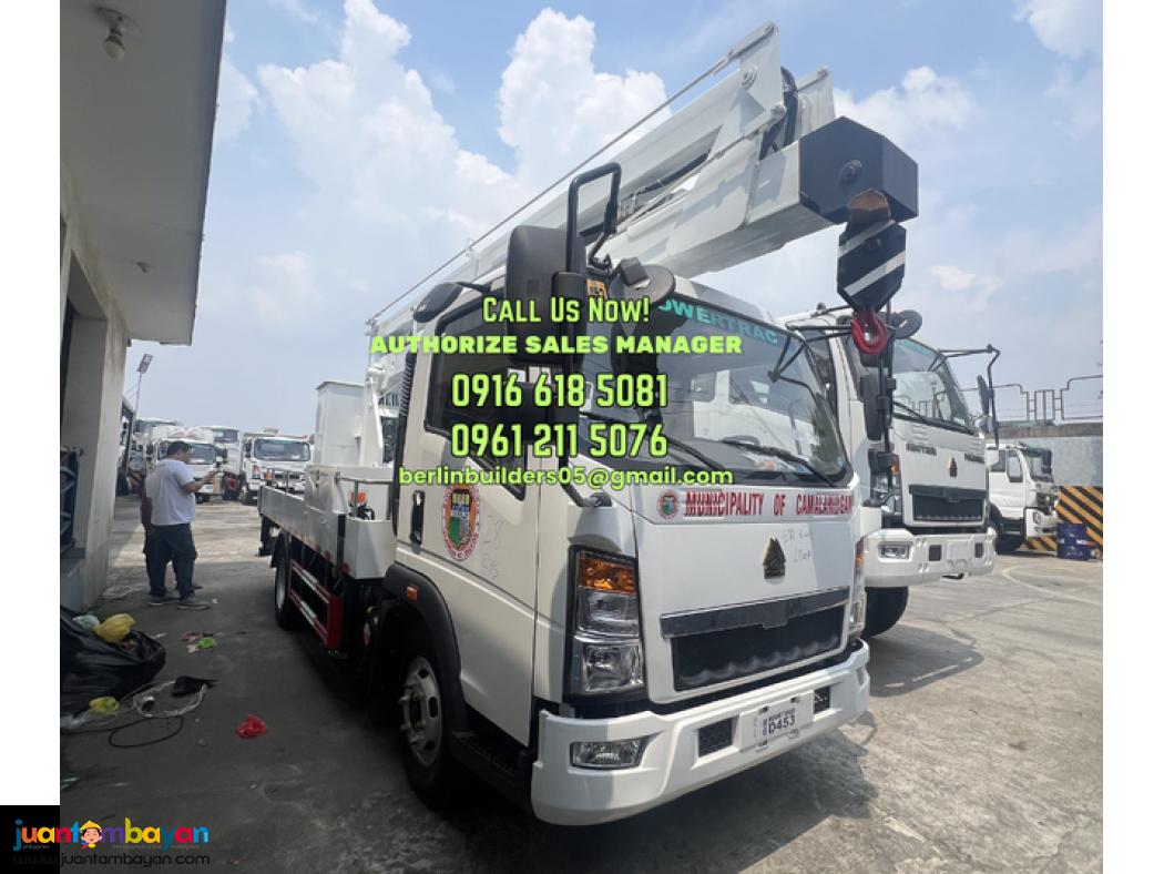 6 wheeler 14meters manlift truck with fiber basket brand new for sale