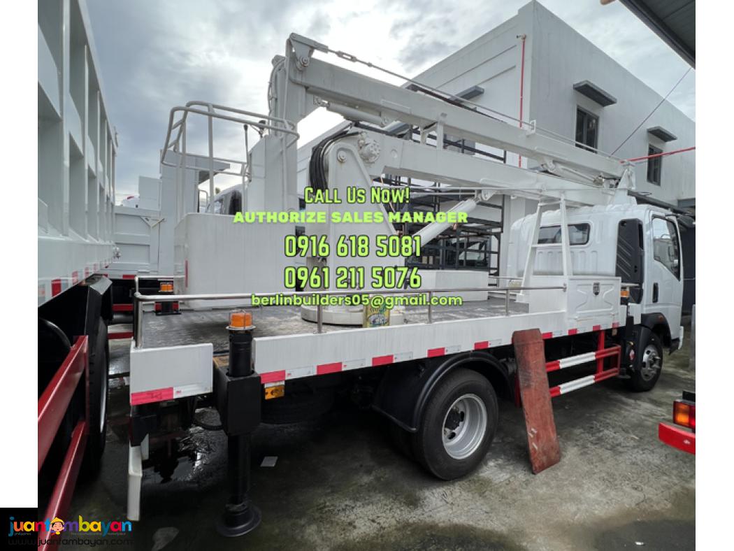 6 wheeler 14meters manlift truck with fiber basket brand new for sale