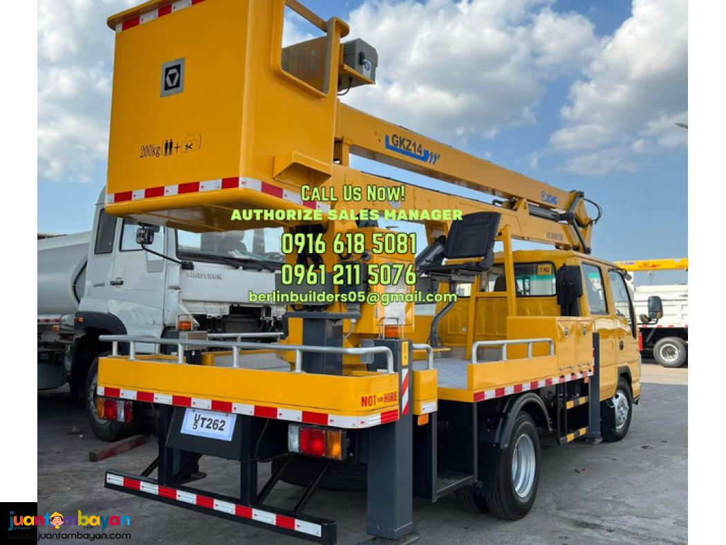 18 meters manlift truck aerial working platform double cab for sale