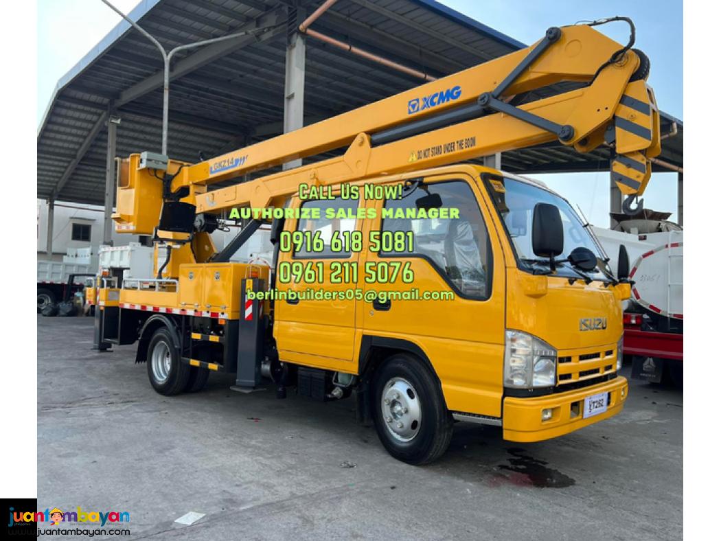 18 meters manlift truck aerial working platform double cab for sale