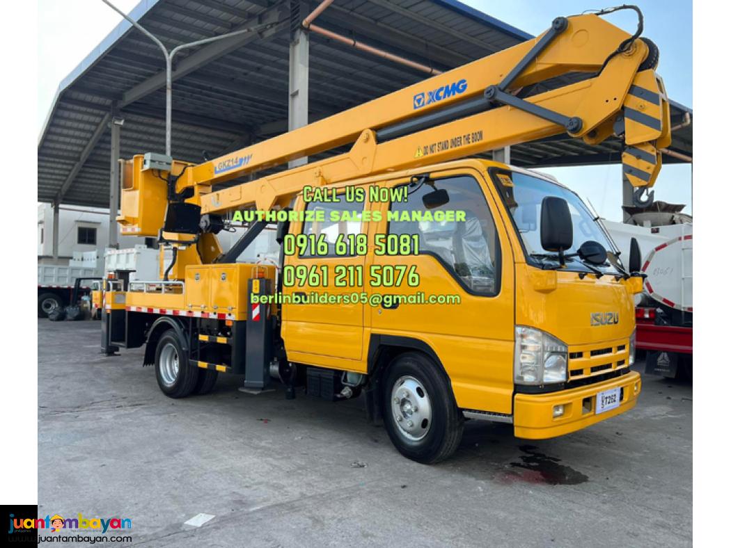 18 meters manlift truck aerial working platform double cab for sale