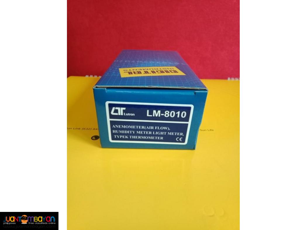 Environment Meter, Anemometer, Airflow Meter, Light Meter, LM-8010