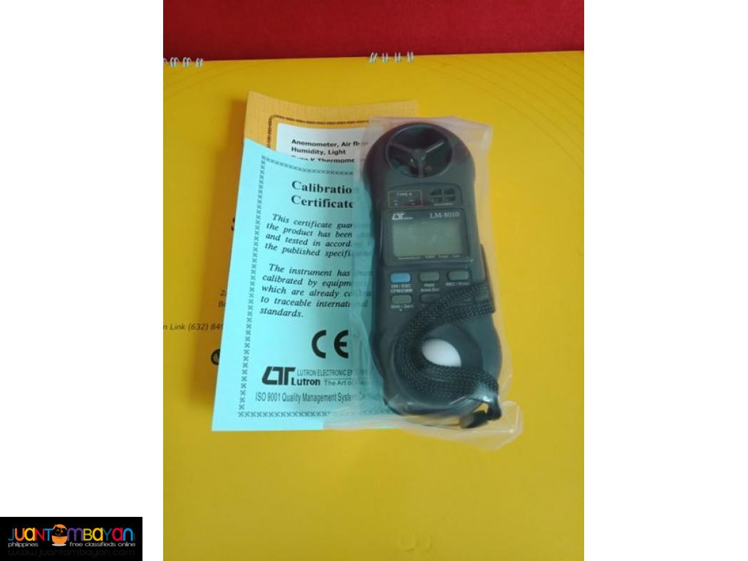Environment Meter, Anemometer, Airflow Meter, Light Meter, LM-8010