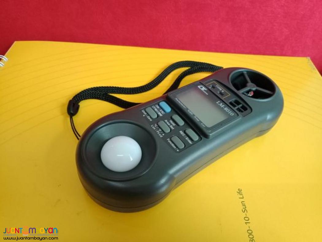 Environment Meter, Anemometer, Airflow Meter, Light Meter, LM-8010
