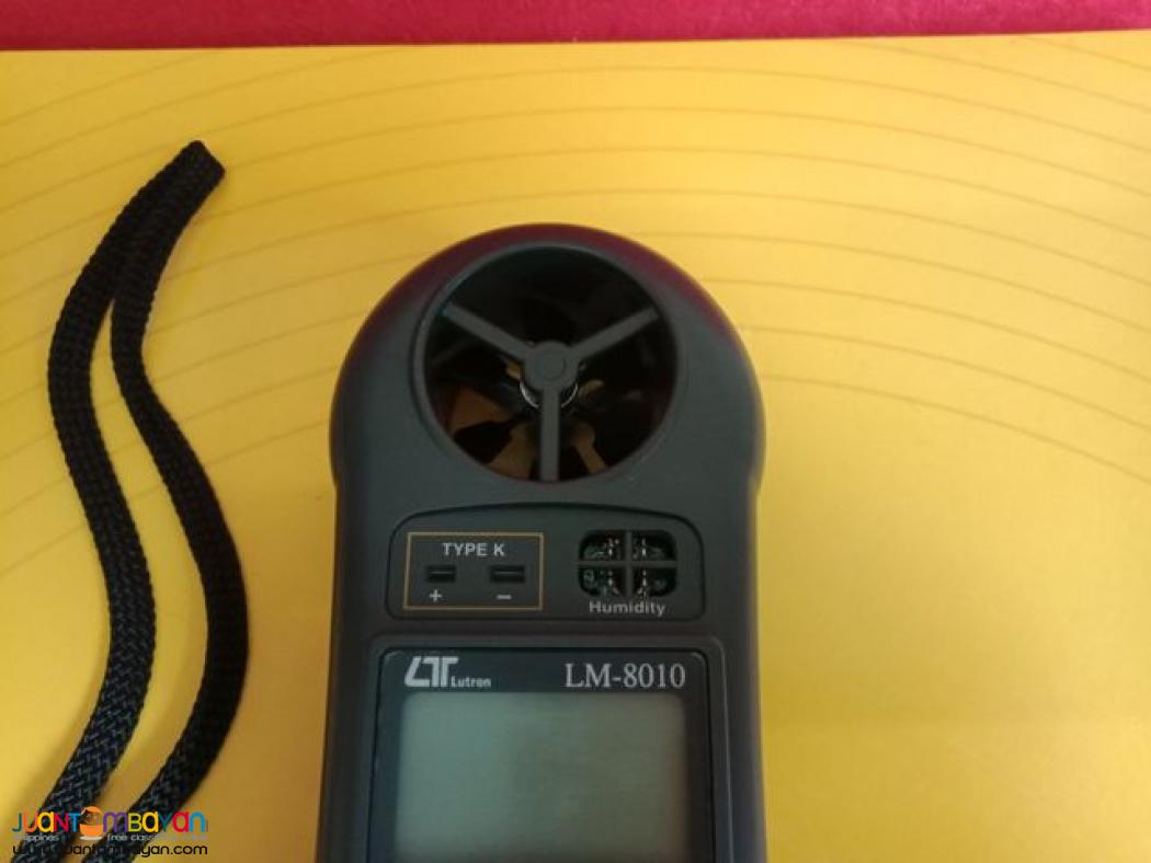 Environment Meter, Anemometer, Airflow Meter, Light Meter, LM-8010