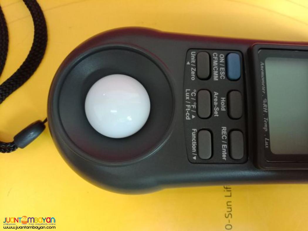 Environment Meter, Anemometer, Airflow Meter, Light Meter, LM-8010