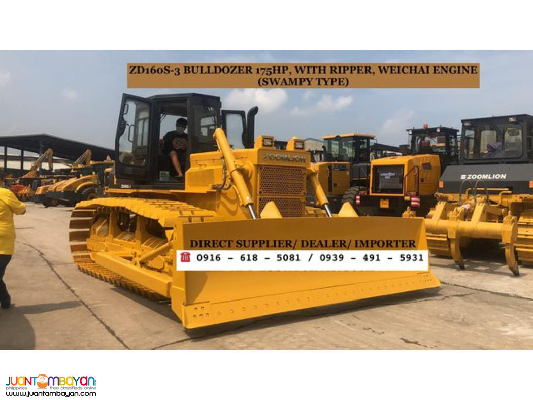 ZD160-3S SWAMPY TYPE BULLDOZER WITH RIPPER 175HP