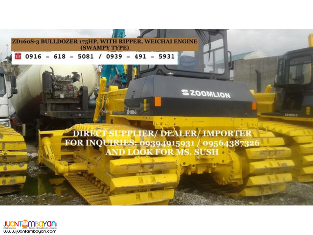 ZD160-3S SWAMPY TYPE BULLDOZER WITH RIPPER 175HP