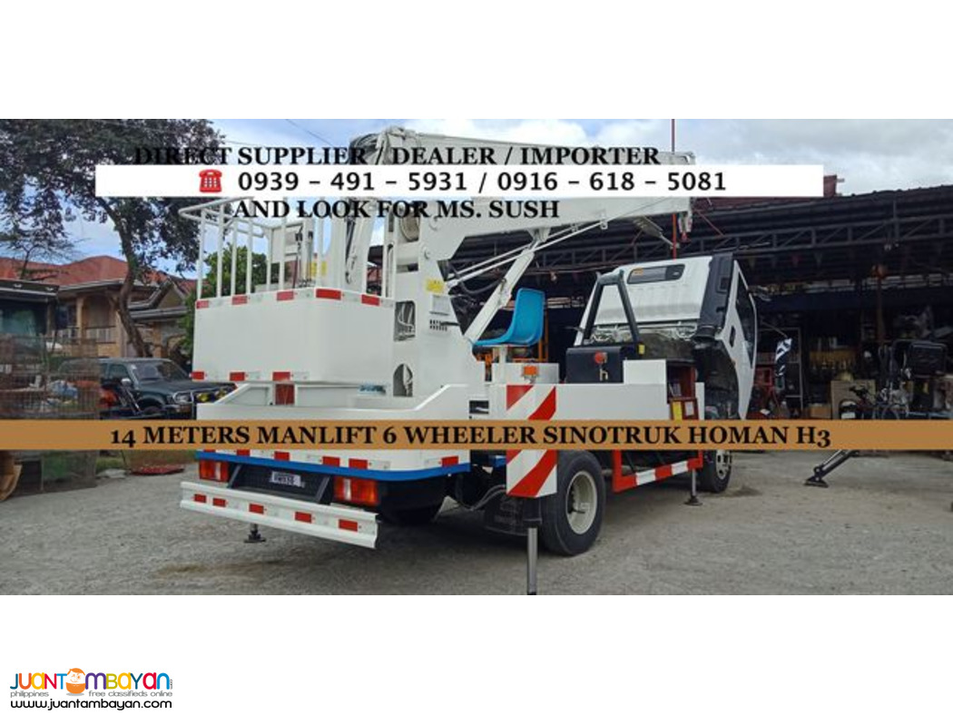 6-WHEELER 14METERS MANLIFT 4X2 SINOTRUK HOMAN H3 
