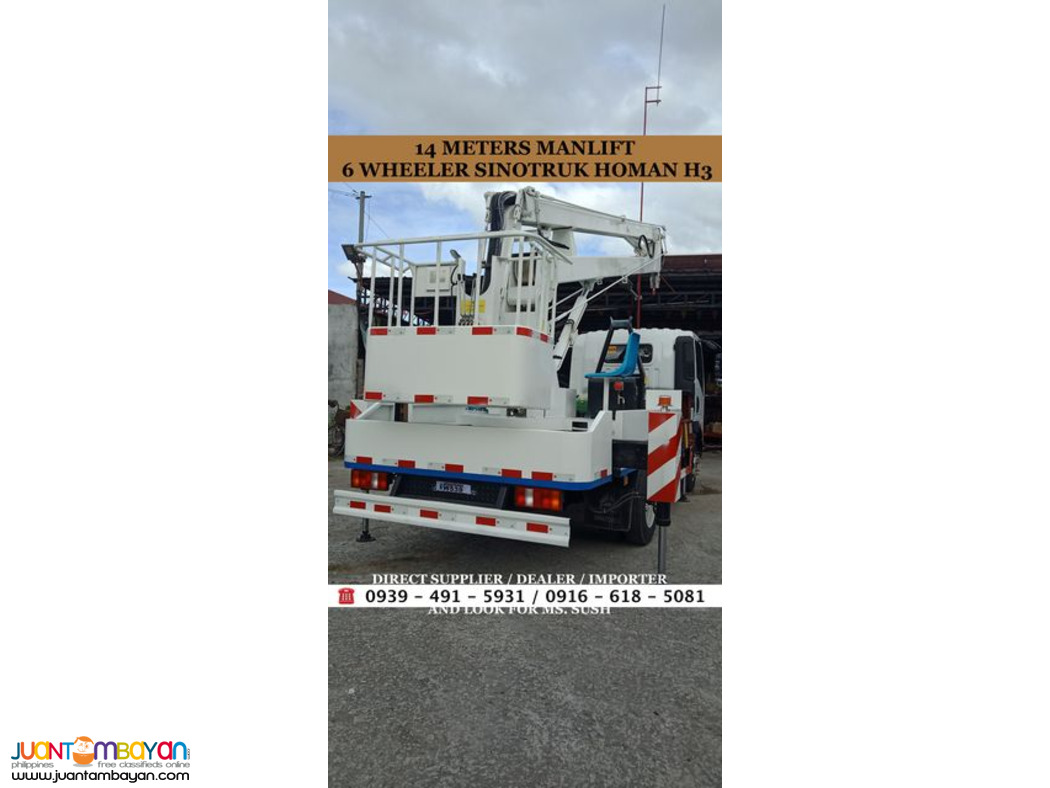 6-WHEELER 14METERS MANLIFT 4X2 SINOTRUK HOMAN H3 