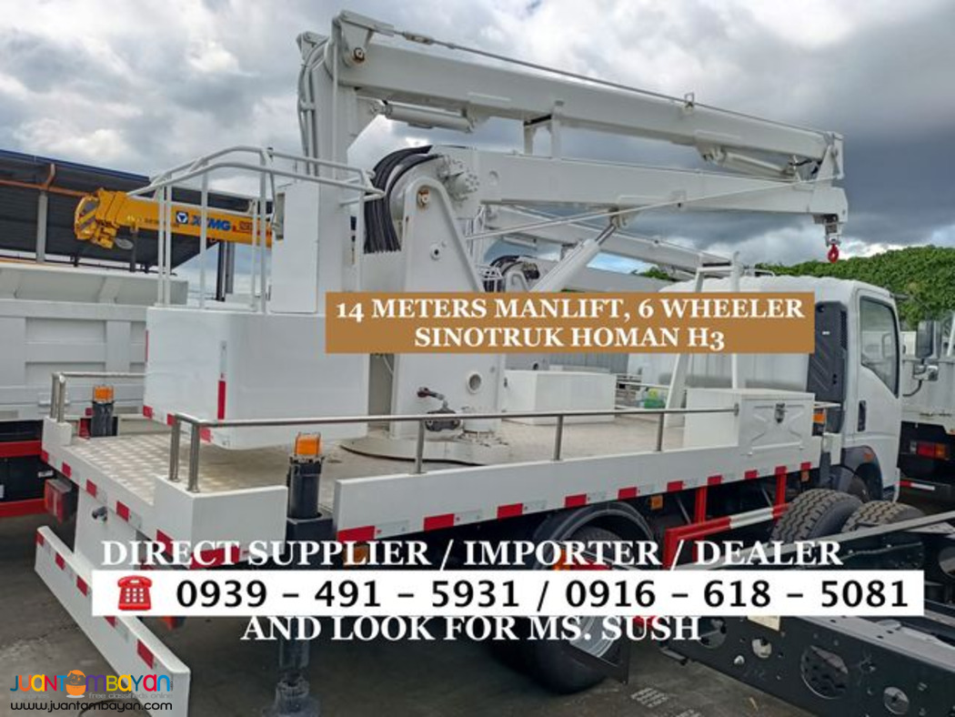 6-WHEELER 14METERS MANLIFT 4X2 SINOTRUK HOMAN H3 