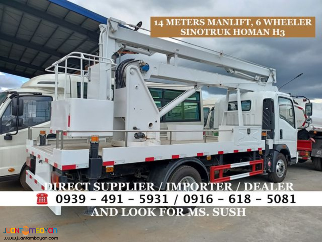 6-WHEELER 14METERS MANLIFT 4X2 SINOTRUK HOMAN H3 