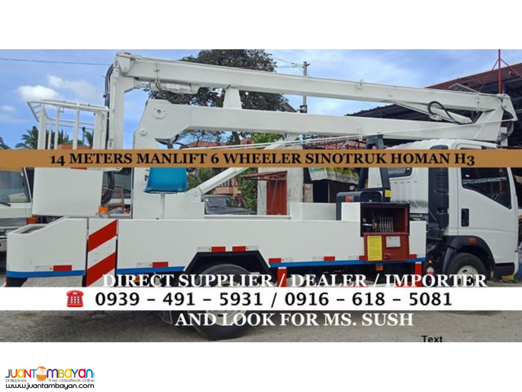 6-WHEELER 14METERS MANLIFT 4X2 SINOTRUK HOMAN H3 