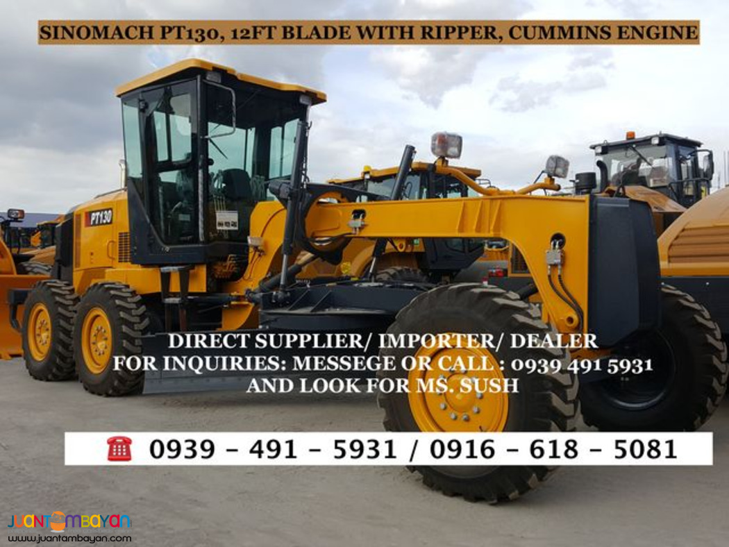 13FT BLADE WITH RIPPER MOTOR GRADER SINOMACH CUMMINS ENGINE
