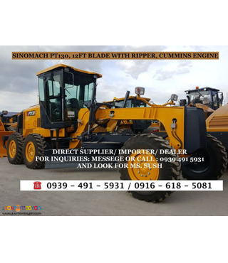 13FT BLADE WITH RIPPER MOTOR GRADER SINOMACH CUMMINS ENGINE