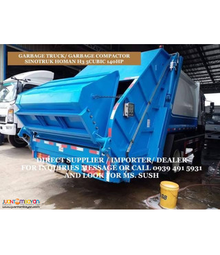 5CUBIC 6-WHEELER GARBAGE COMPACTOR SINOTRUK HOMAN H3