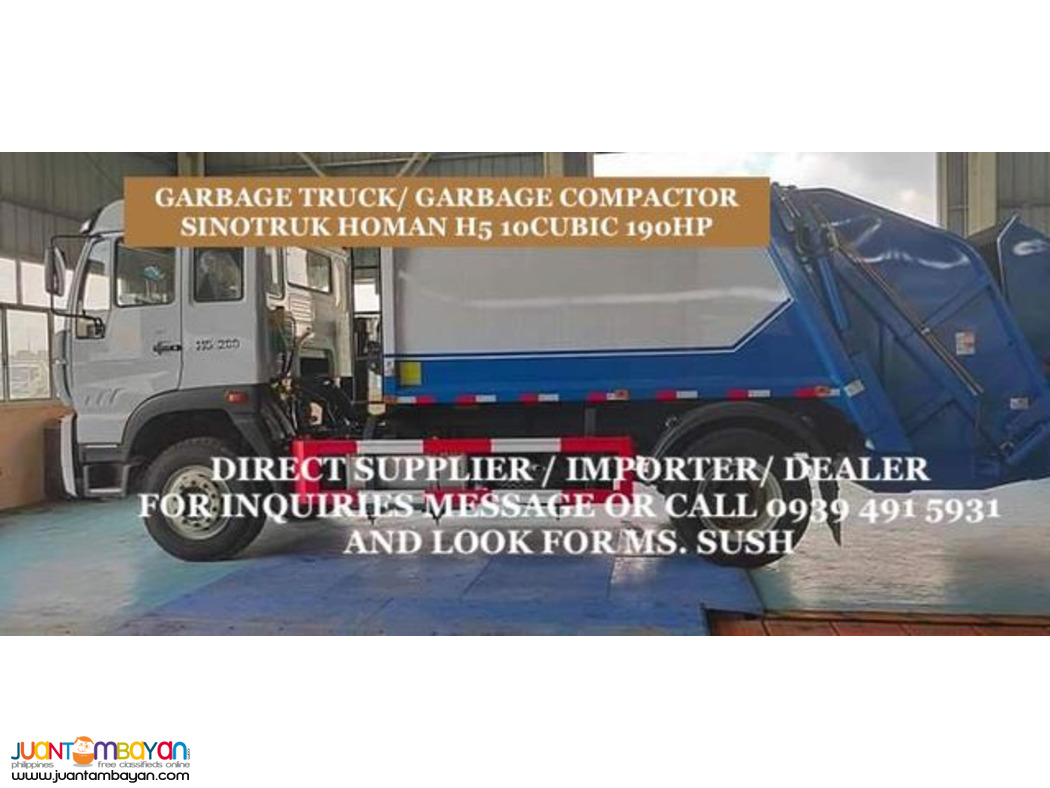 5CUBIC 6-WHEELER GARBAGE COMPACTOR SINOTRUK HOMAN H3