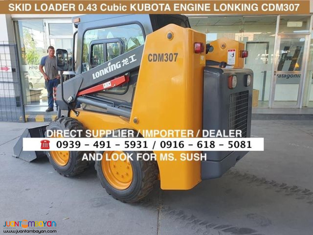 0.43CUBIC SKID LOADER LONKING CDM307 KUBOTA ENGINE