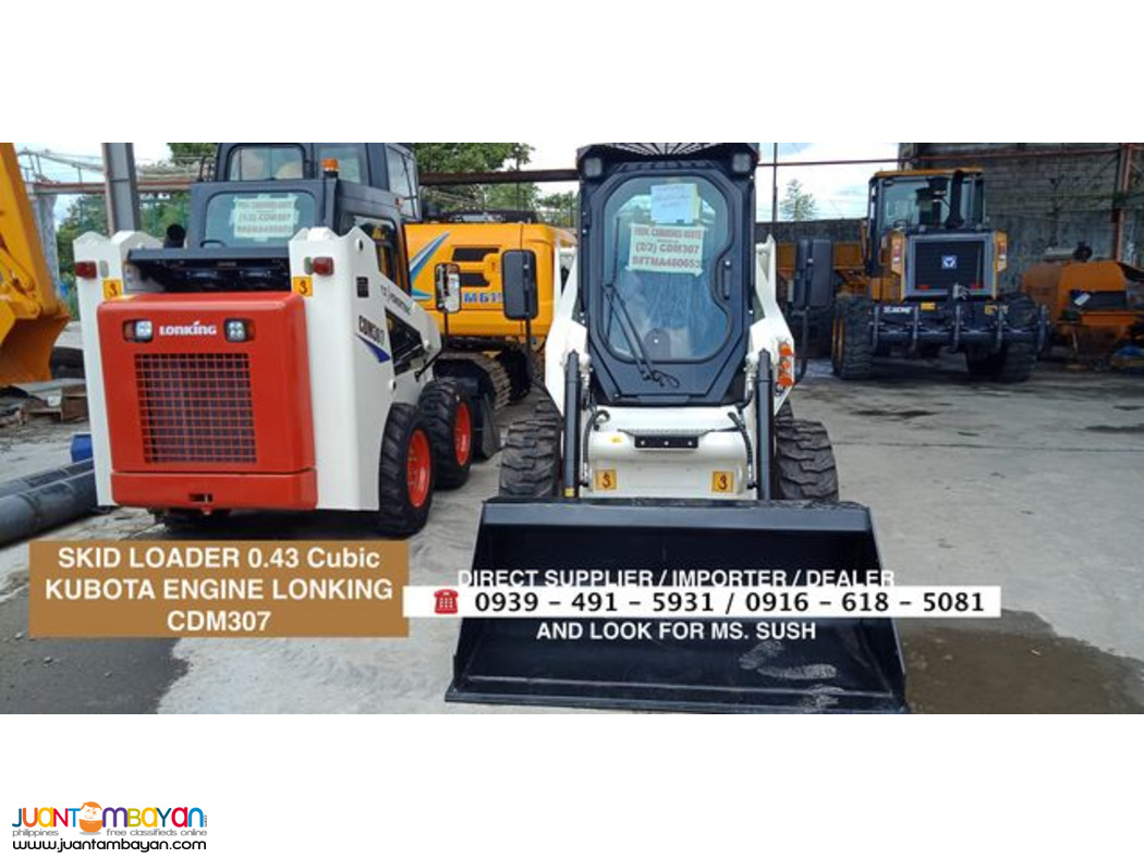 0.43CUBIC SKID LOADER LONKING CDM307 KUBOTA ENGINE