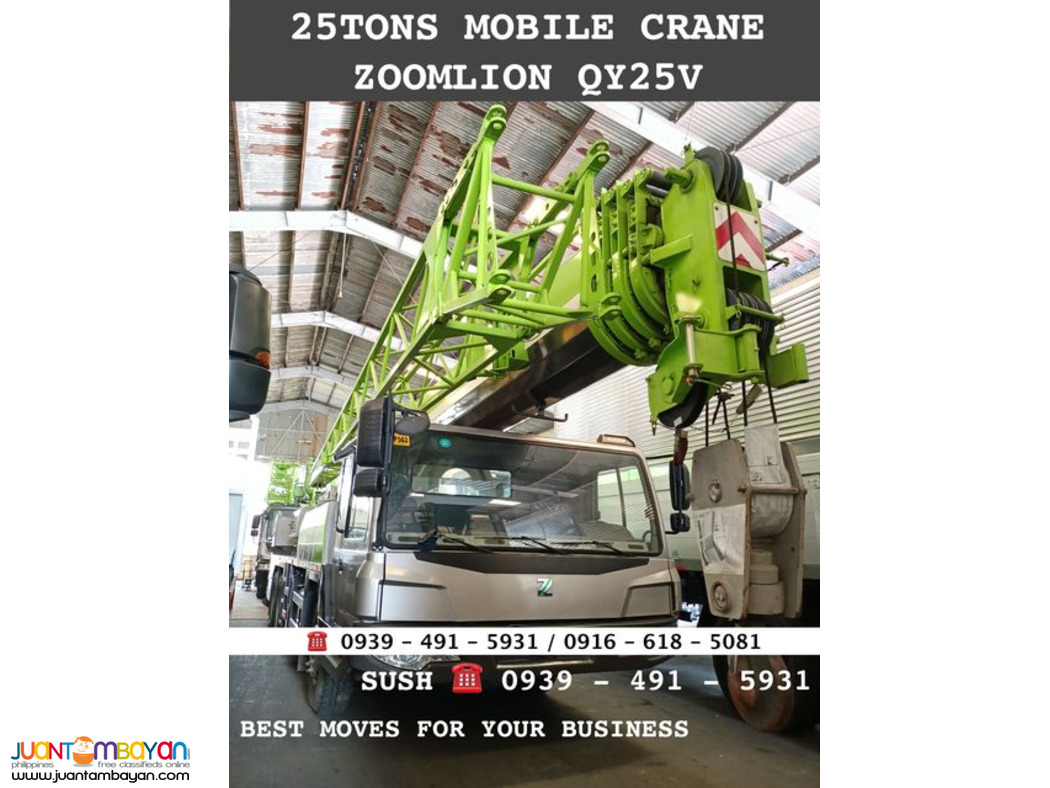 25tons telescopic Mobile crane zoomlion Brand new for sale