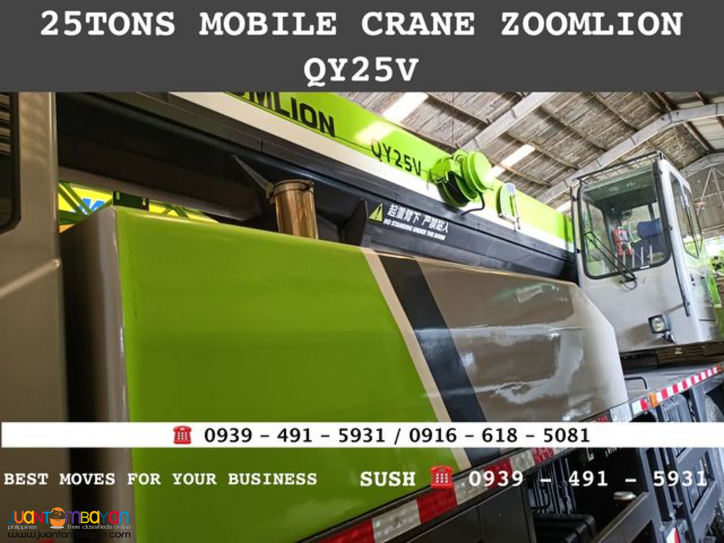 25tons telescopic Mobile crane zoomlion Brand new for sale
