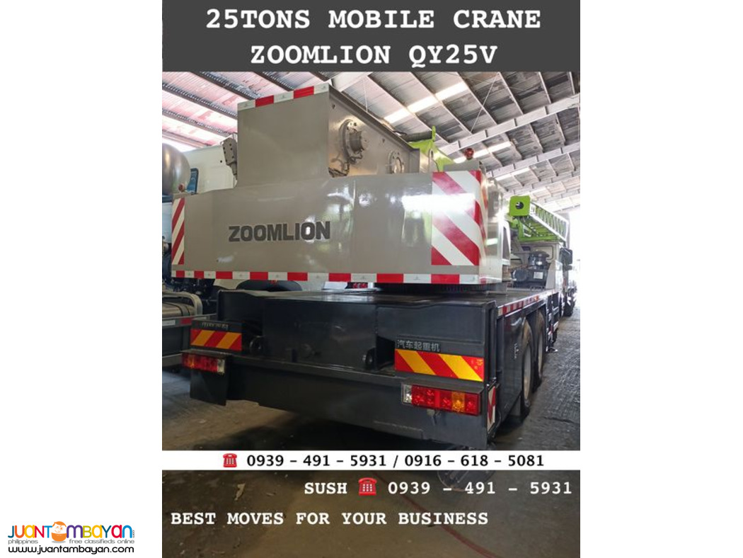 25tons telescopic Mobile crane zoomlion Brand new for sale