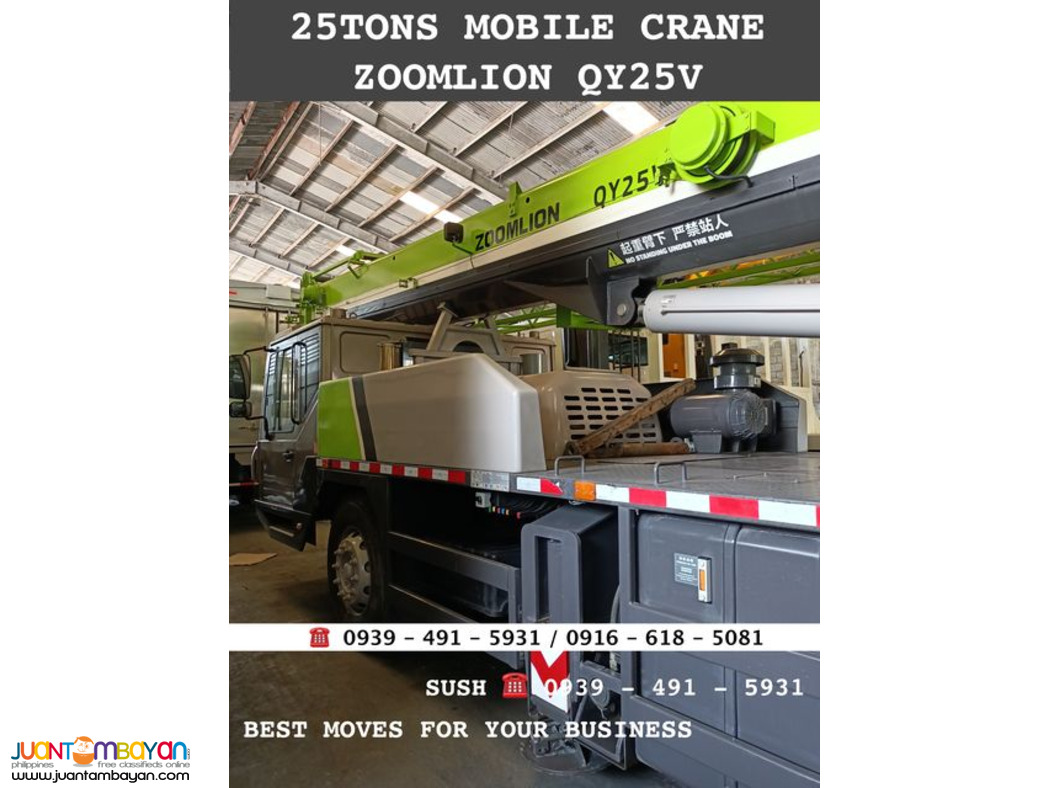 25tons telescopic Mobile crane zoomlion Brand new for sale