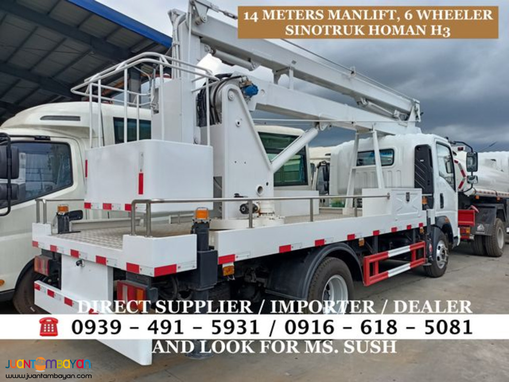 6-WHEELER 14METERS MANLIFT 4X2 SINOTRUK HOMAN H3 