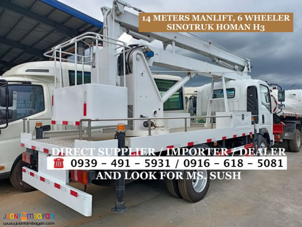 6-WHEELER 14METERS MANLIFT 4X2 SINOTRUK HOMAN H3 