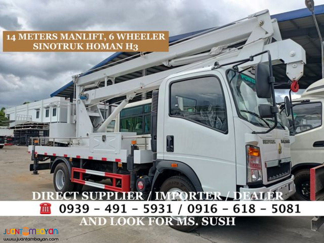 6-WHEELER 14METERS MANLIFT 4X2 SINOTRUK HOMAN H3 