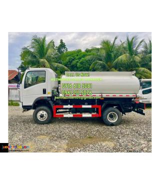 6 wheeler 6kl fuel truck sinotruk homan h3 brand new for sale