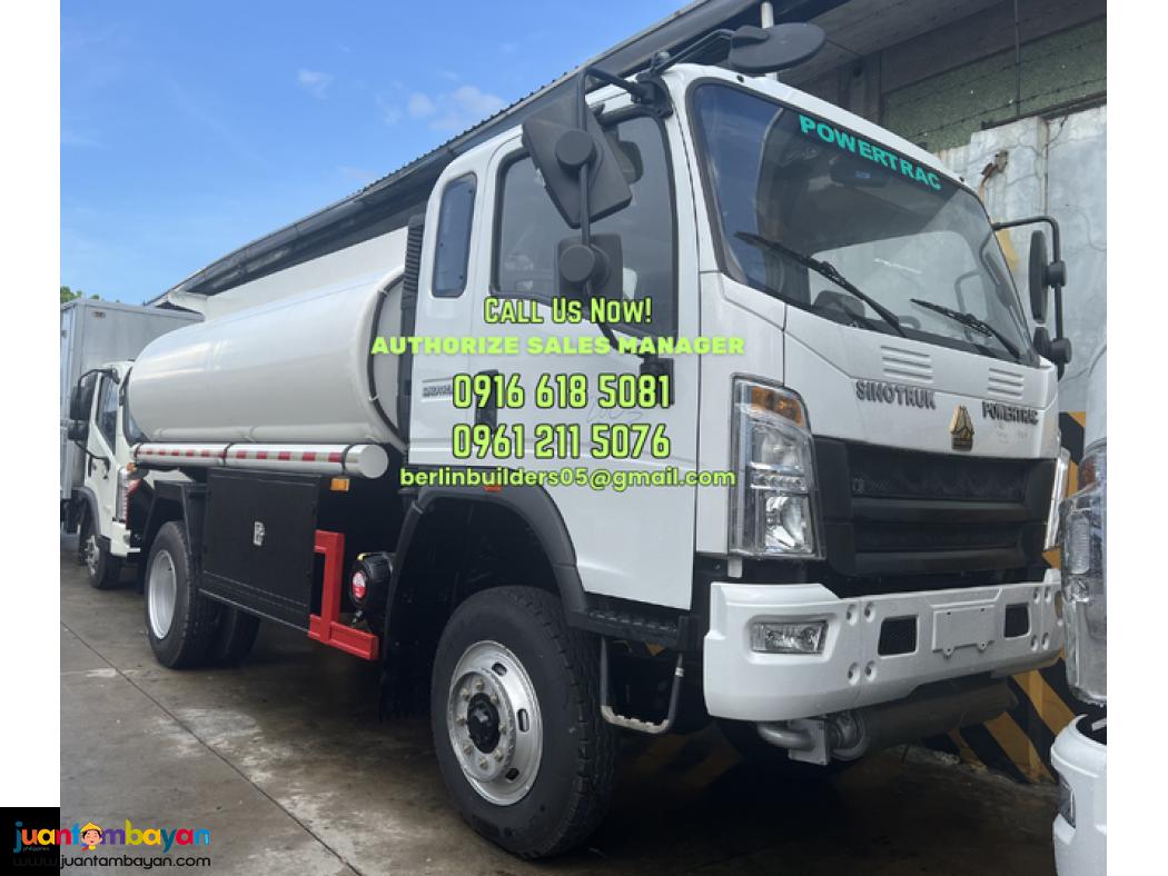 6 wheeler 6kl fuel truck sinotruk homan h3 brand new for sale