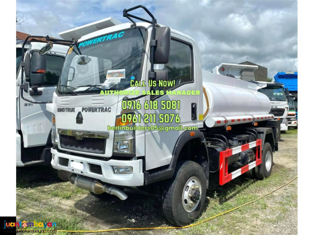6 wheeler 6kl fuel truck sinotruk homan h3 brand new for sale