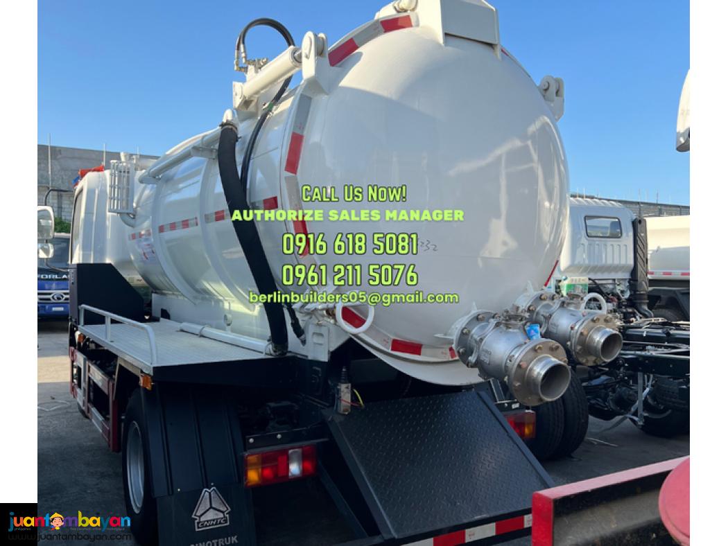 6 wheeler sewage truck 5kl/ 10kl sinotruk homan h5 brand new