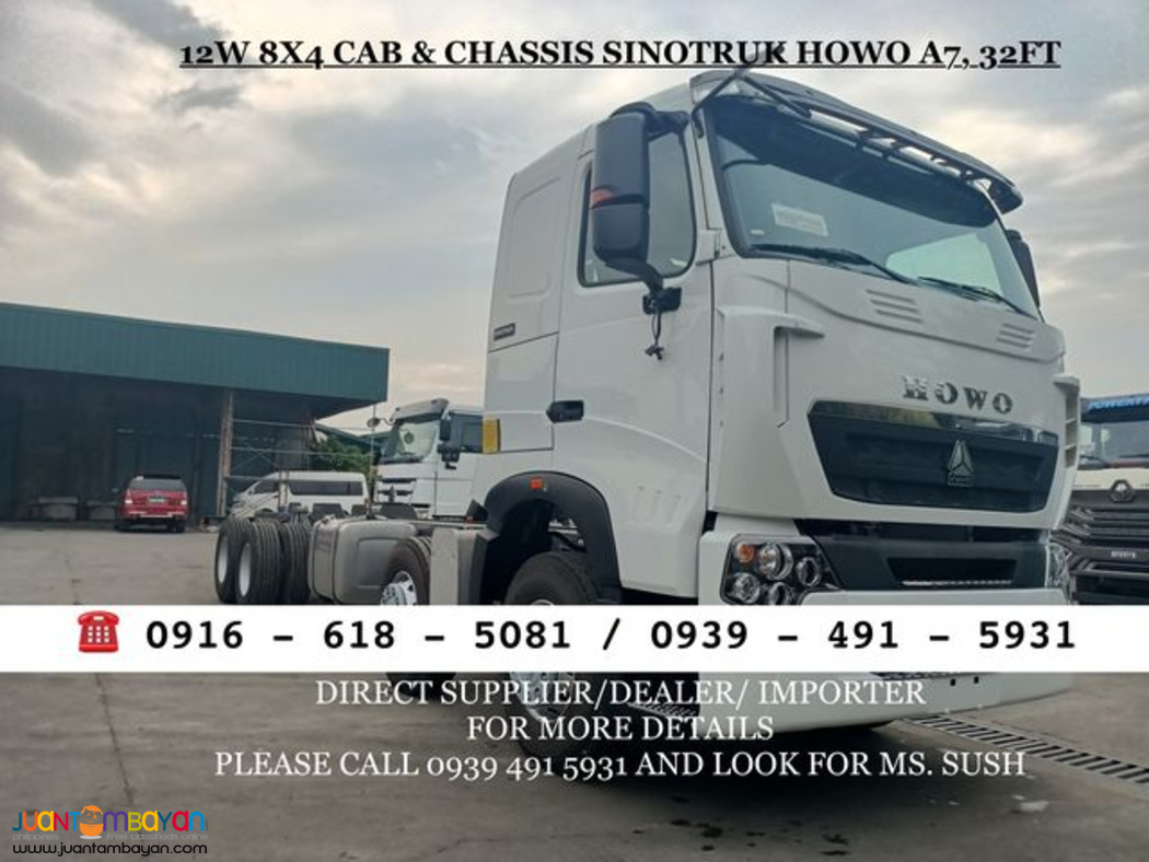 12Wheeler Cab & Chassis 32ft Sinotruk Howo A7 Brand New for sale