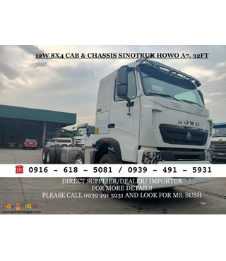 12Wheeler Cab & Chassis 32ft Sinotruk Howo A7 Brand New for sale