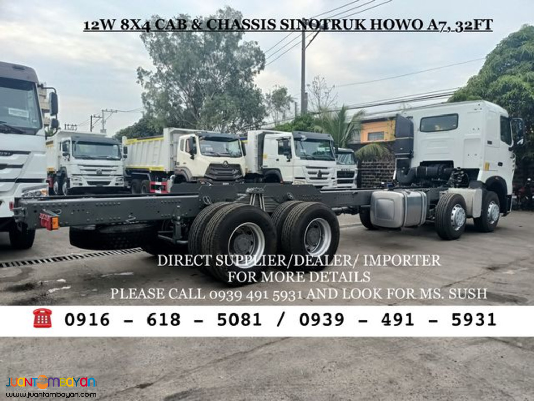 12Wheeler Cab & Chassis 32ft Sinotruk Howo A7 Brand New for sale