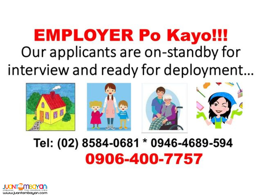 kasambahay maid yaya oldsitter driver boy