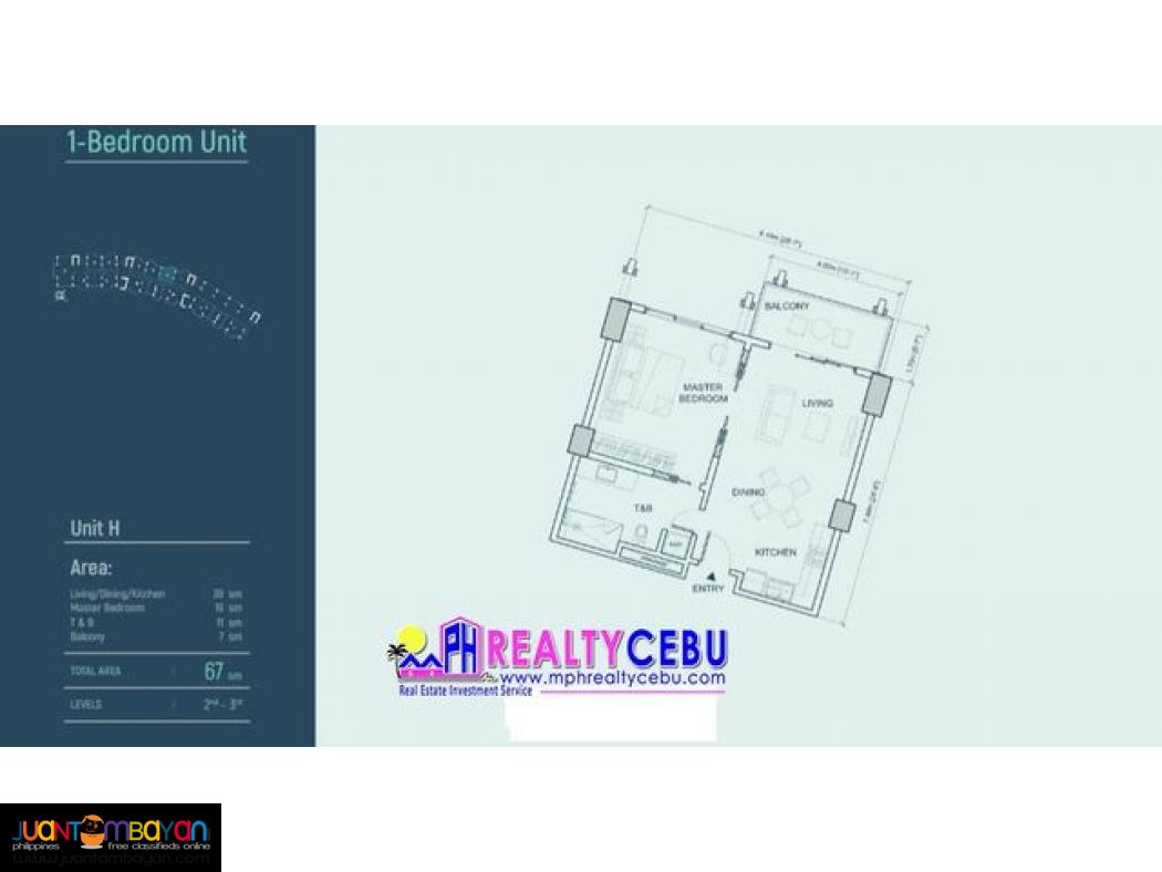 ARUGA BY ROCKWELL MACTAN - 1 BR RESIDENTIAL RESORT CONDO